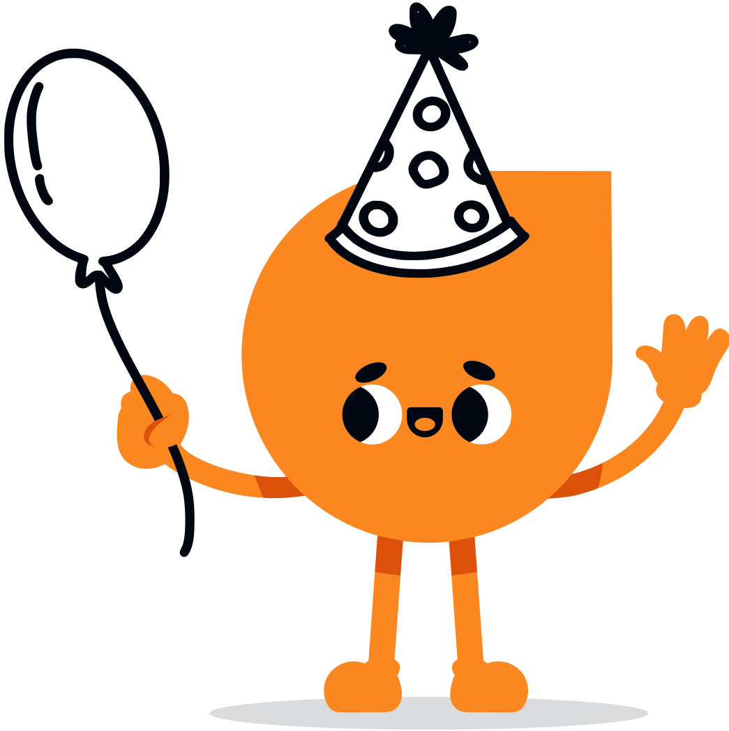 Artie celebrating