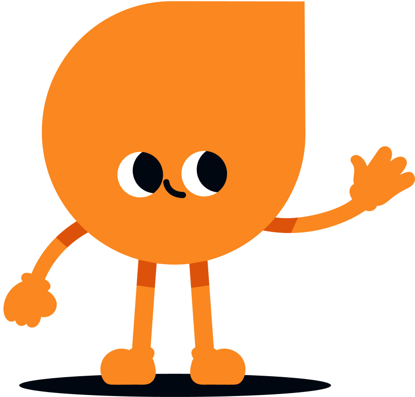 Artie waving